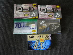 z28 未開封　オーディオカセットテープ　SONY　maxell　AXIA　まとめて　7本