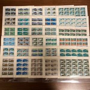  stamp quasi-national park series face value 10,300 jpy 30 kind 30 seat 1967-1973 year 