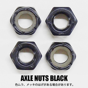 SW AXLE NUTS/アクセルナット BLACK/ブラック 4個1セット スケートボード用パーツ スケボーSK8 工具別売り 2022[返品、交換不可]の画像2