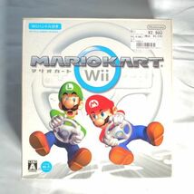 マリオカートWii ハンドル付き Nintendo 任天堂 ソフト レースゲーム/60サイズ_画像1