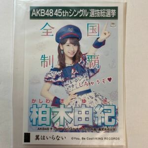 【即決】AKB48 柏木由紀 生写真 翼はいらない 劇場版 限定 AKB48【生写真】（月別