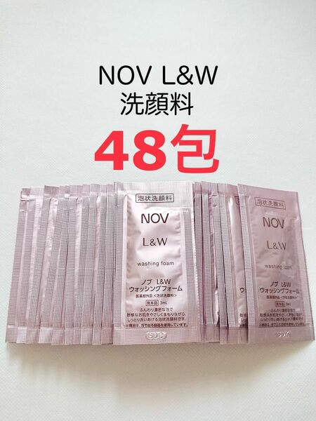 48包 洗顔料 NOV L&W 泡状洗顔料 ウォッシングフォーム