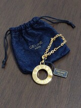 CELINE セリーヌ ゴールドカラー バッグチャーム 未使用_画像6