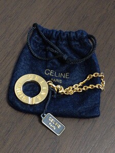 CELINE セリーヌ ゴールドカラー バッグチャーム 未使用