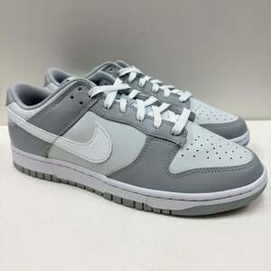 28cm NIKE DUNK LOW RETRO DJ6188-001 ナイキ ダンク ロー レトロ グレーホワイト メンズ スニーカー WM H101095