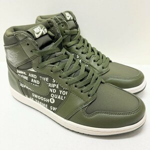 27.5cm AIR JORDAN 1 RETRO HIGH OG 555088-300 エアジョーダン1 レトロ ハイ オリーブセイル メンズ スニーカー BZ H70433