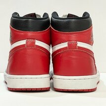 26.5cm AIR JORDAN 1 RETRO HIGH OG HERITAGE 555088-161 エアジョーダン1 レトロ ハイ OG ユニバーシティーレッド メンズ VO H104377_画像5