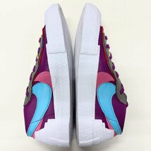 26cm NIKE BLAZER LOW / SACAI / KAWS dm7901-500 ナイキ ブレーザー ロー サカイ カウズ パープルホワイト メンズ スニーカー CG 91573_画像4