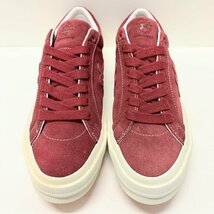 30.5cm CONVERSE ONE STAR OX GOLF LE FLEUR 162132C コンバース ワンスター ゴルフワン バーガンディー メンズ スニーカー CI H64252_画像2