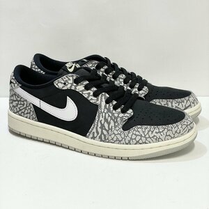 27cm WMNS AIR JORDAN 1 LOW OG CZ0775-001 ウィメンズ エア ジョーダン 1 ロー OG ブラック セメント メンズ スニーカー BM 105081