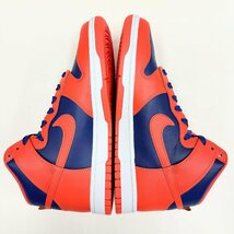 27cm NIKE DUNK HI RETRO DD1399-800 ナイキ ダンク ハイ レトロ オレンジブルー メンズ スニーカー DZ H90358_画像4