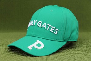 新品 PG パーリーゲイツ PEARLY GATES キャップ 帽子 緑白 グリーンxホワイト 管理0504nskm