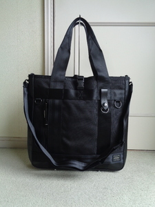* ultimate beautiful goods *PORTER* heat * Yoshida bag *2WAY tote bag * black * product number 703-07965*