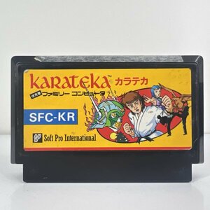 ★何点でも送料１８５円★ カラテカ ファミコン シ1レ即発送 FC 動作確認済み ソフト