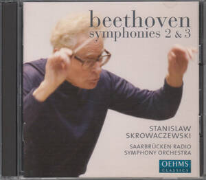 ◆送料無料◆ベートーヴェン：交響曲第2番、第3番「英雄」～スクロヴァチェフスキ、ザールブリュッケン放送交響楽団 2枚組 Import v8467