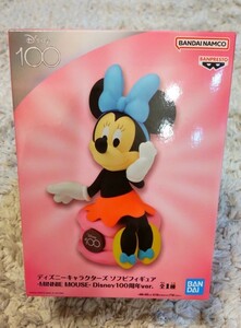 ★ BANDAINAMCO ディズニーキャラクターズ ソフビフィギュア-MINNIE MOUSE-Disney100周年ver.全1種 新品★