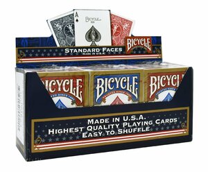 BICYCLE(バイスクル) ライダーバック STANDARD トランプ 12個パック（青6個/赤6個））