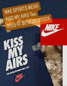 新品 イベント限定 2016年製【NIKE KISS MY AIRS ナイキ Tシャツ XL 紺 タグ付】