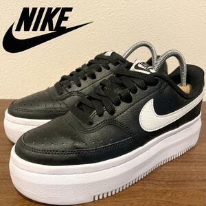 NIKE W COURT VISION ALTA LTR ナイキ コートビジョン ブラック レディース DM0113-002 ローカットスニーカー 厚底 23.5cm 美品