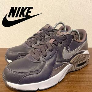 NIKE WMNS AIR MAX EXCEE LEA ナイキ エア マックス エクシー レザー ブラック DM0837-500 レディース ローカットスニーカー 24cm 美品