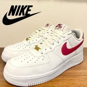 NIKE AIR FORCE 1 07 TEAM RED ナイキ エア フォース ワン ホワイトレッド メンズ CZ0326-100 ローカットスニーカー 26.5cm