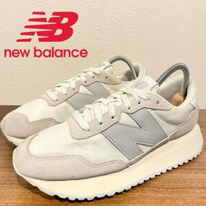 New Balance ニューバランス WS237JB1 ホワイトグレー レディース ローカットスニーカー 23.5cm 