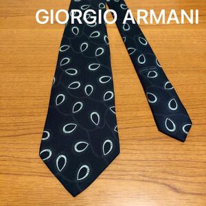 GIORGIO ARMANI ネクタイ　ネイビー