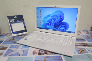 【高速Core i5(第6世代)★メモリ8GB+爆速新品SSD512GB】東芝 AZ35/VW 最新Win11+Office2019 H&B ★ Webカメラ/Wi-Fi/HDMI