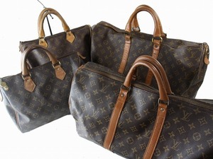 1円　まとめ買い　4点セット　★　ルイヴィトン　 LOUIS VUITTON　モノグラム　スピーディ　キーポル45　USA　ボストンバッグ　　　222209