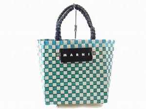 1円　美品　マルニ　MARNI　フラワーカフェ　★　ストローバッグ　ピクニックバッグ　トートバッグ　★　2226