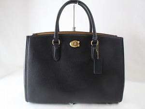 1円　COACH　コーチ　CE730 　★　ビジネスバッグ　ブリーフケース　★　ブラック　レザー　4128