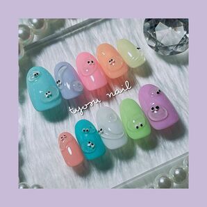 『No.02』ネイルチップ カラフル パステル(現品×オーダーに変更)