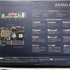 希少★AOpen AX4SG-UL Soket478対応 ATX INTEL 865G マザーボード 元箱 付属品の画像6