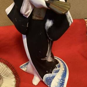 1スタ 舞妓人形 陶器製 日本人形 アンティーク伝統工芸の画像6