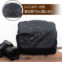 Qomolmカメラケース 一眼レフカメラバッグ Nikon Canon Sony Samsung Olympus Fuji Pentax INEPIX グレー 湿気やホコリ対策の保管庫に_画像2