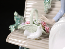 CE120 LLADRO 【リヤドロ】 磁器人形 美少女 置物 高23㎝／美品！ｚ_画像9