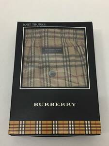 新品未使用！格安！BURBERRY バーバリー ノバチェック ニット トランクス パンツ 下着 メンズ Lサイズ