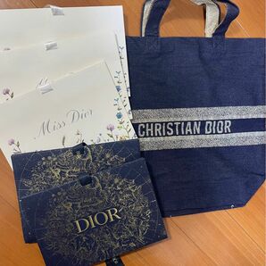 【未使用】Dior ディオール ノベルティ トートバッグ & ギフトショッパー 6点セット