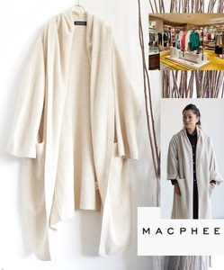 綺麗目/Macphee/マカフィー/ボリュームニットガウンカーディガン19,000円＋税