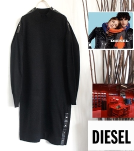 DIESEL/ディーゼル/異素材コンビデザインワンピース