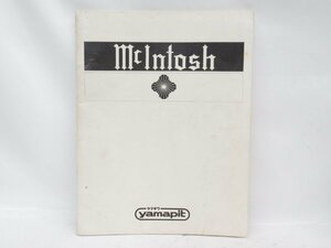 Mcintosh 商品カタログ マッキントッシュ ヤマギワ yamapit 英文 翻訳 オーディオ 中古