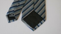 未使用に近い【HUGO BOSS ヒューゴボス(ナロータイ)】USED ブランドネクタイ/m24-2GG4-6-10_画像4