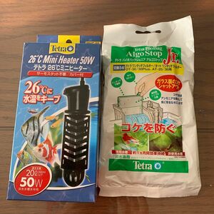 未使用　テトラ26℃ミニヒーター & バイオバッグジュニア　アルゴストップ