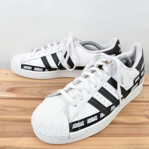 z9 アディダス スーパースター US11 29.0cm/白 ホワイト 黒 ブラック ロゴ adidas SUPERSTAR メンズ スニーカー 中古