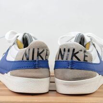 z139 ナイキ ブレーザー ロー ジャンボ US8.5 26.5cm/白 ホワイト 青 ブルー系 NIKE BLAZER LOW 77 JUMBO ブレザー メンズ スニーカー 中古_画像4