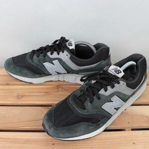 z360【997H】ニューバランス US10 28.0cm/黒 ブラック ダークグリーン 灰 グレー系 newbalance メンズ スニーカー 中古