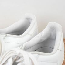 z495 アディダス スーパースター US9 1/2 27.5cm/白 ホワイト adidas SUPERSTAR メンズ スニーカー 中古_画像7