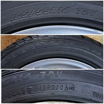 HA11S アルトワークス外し 165/55R14【4本】フォルクスワーゲン純正アルミ_画像8