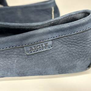 AIGLE SLIP ON エーグル ヌバックスリッポン ネイビー EUR42/26.5cmの画像5