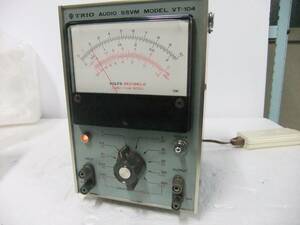 トリオ（ＴＲＩＯ）の高感度電子電圧計ＶＴ－１０４です。動作確認できていませんのでジャンク扱いノークレームでお願いします。